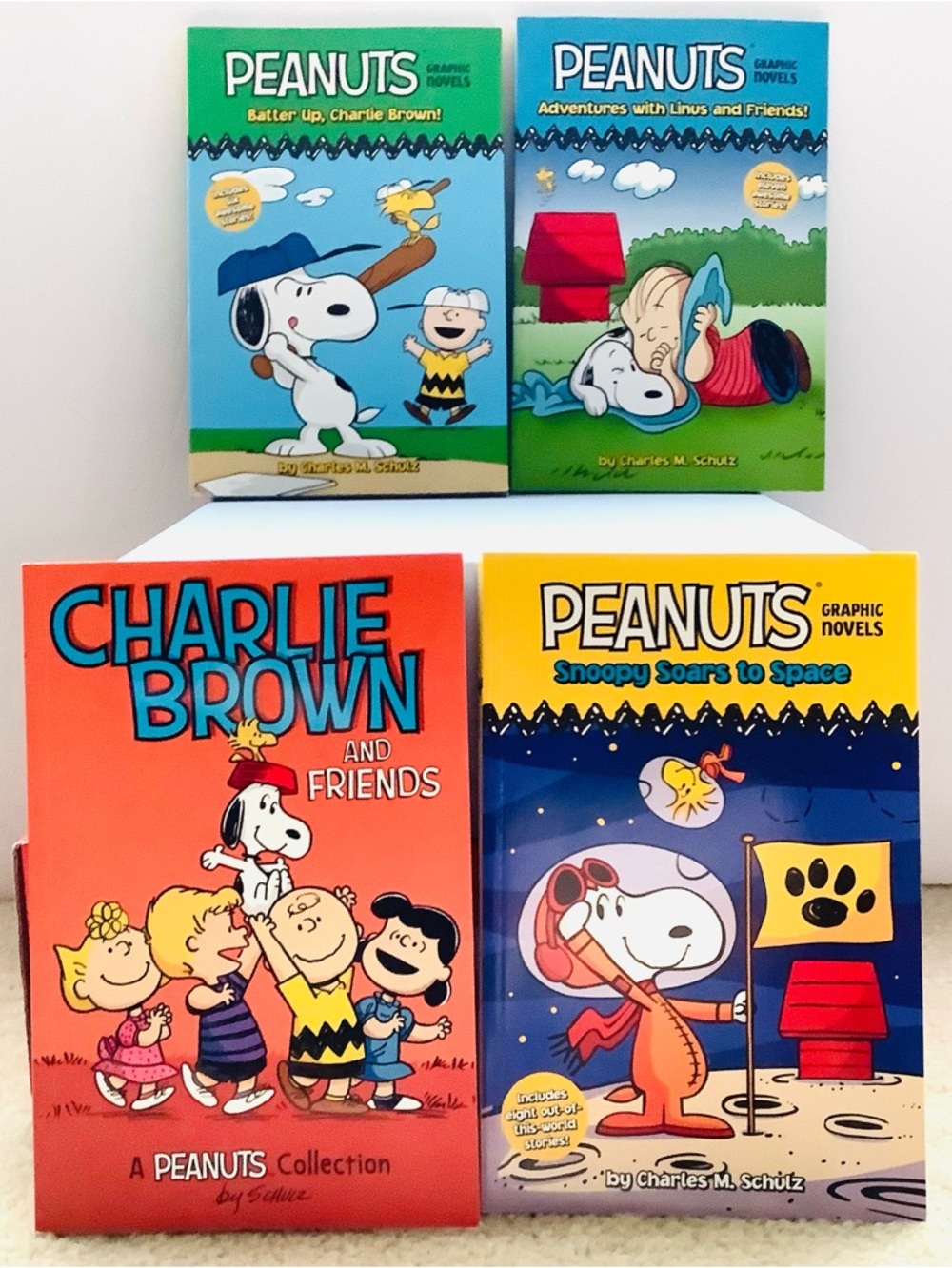 Peanuts & Charlie Brown Graphic Novel Collection - Colorful Covers